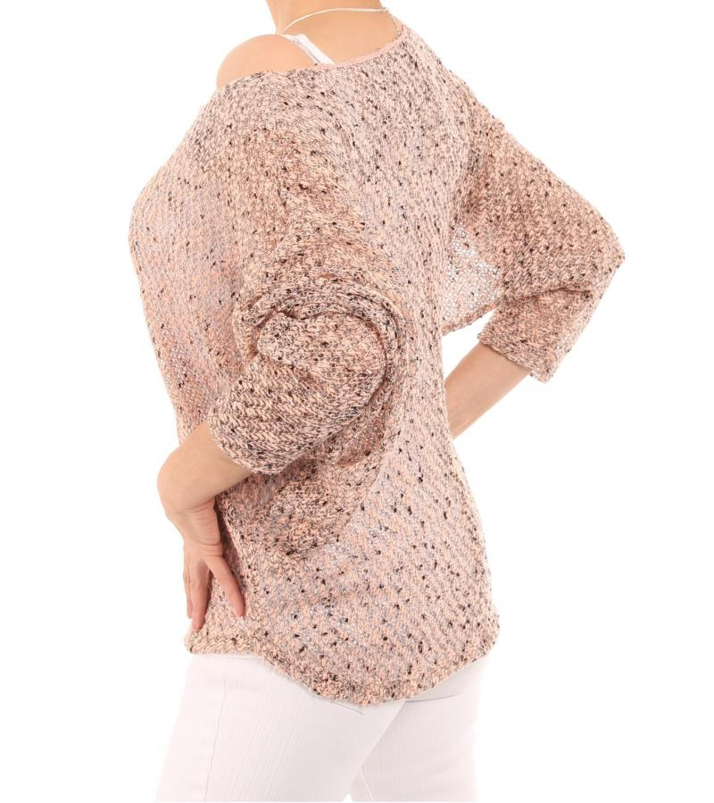 Pink Marl Batwing Top