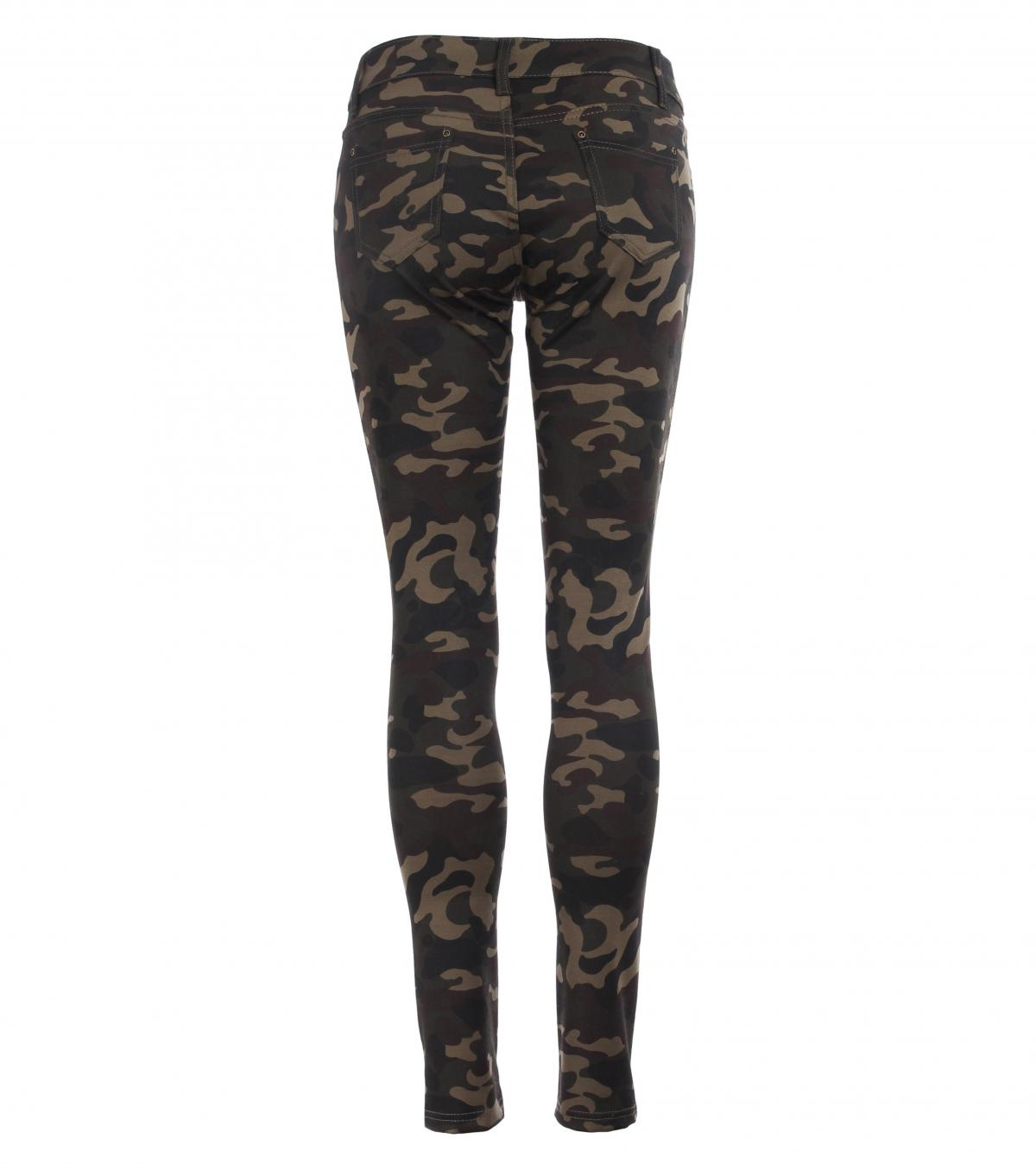 Khaki Camouflage Jeggings