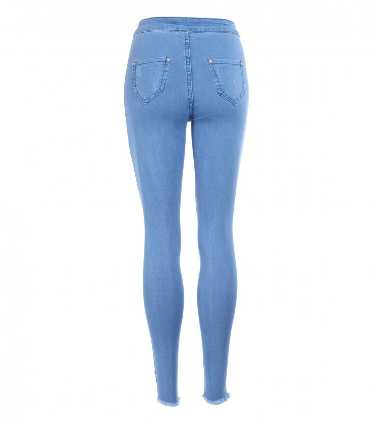 Blue High Waisted Super Stretchy Skinny Jeans