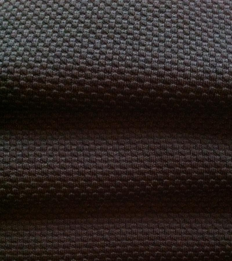 Black Textured Waffle Shift Dress