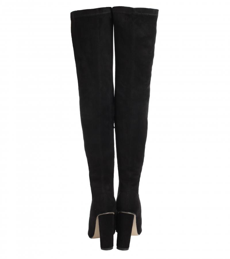 Black Stretch Over the Knee Boots