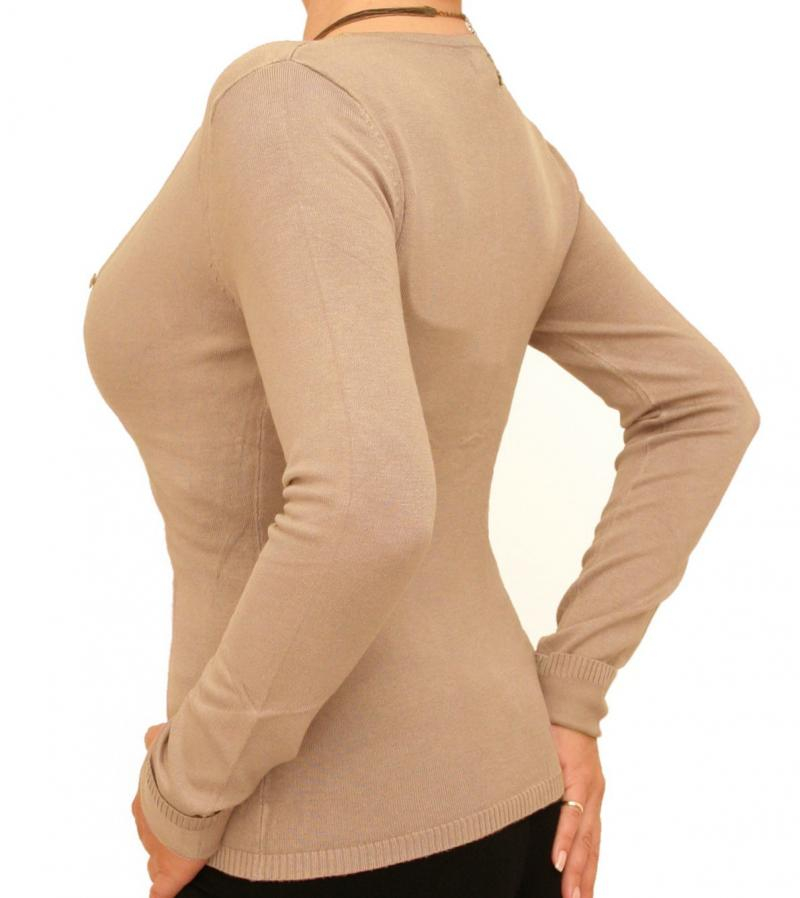 Beige Button Up Cardigan