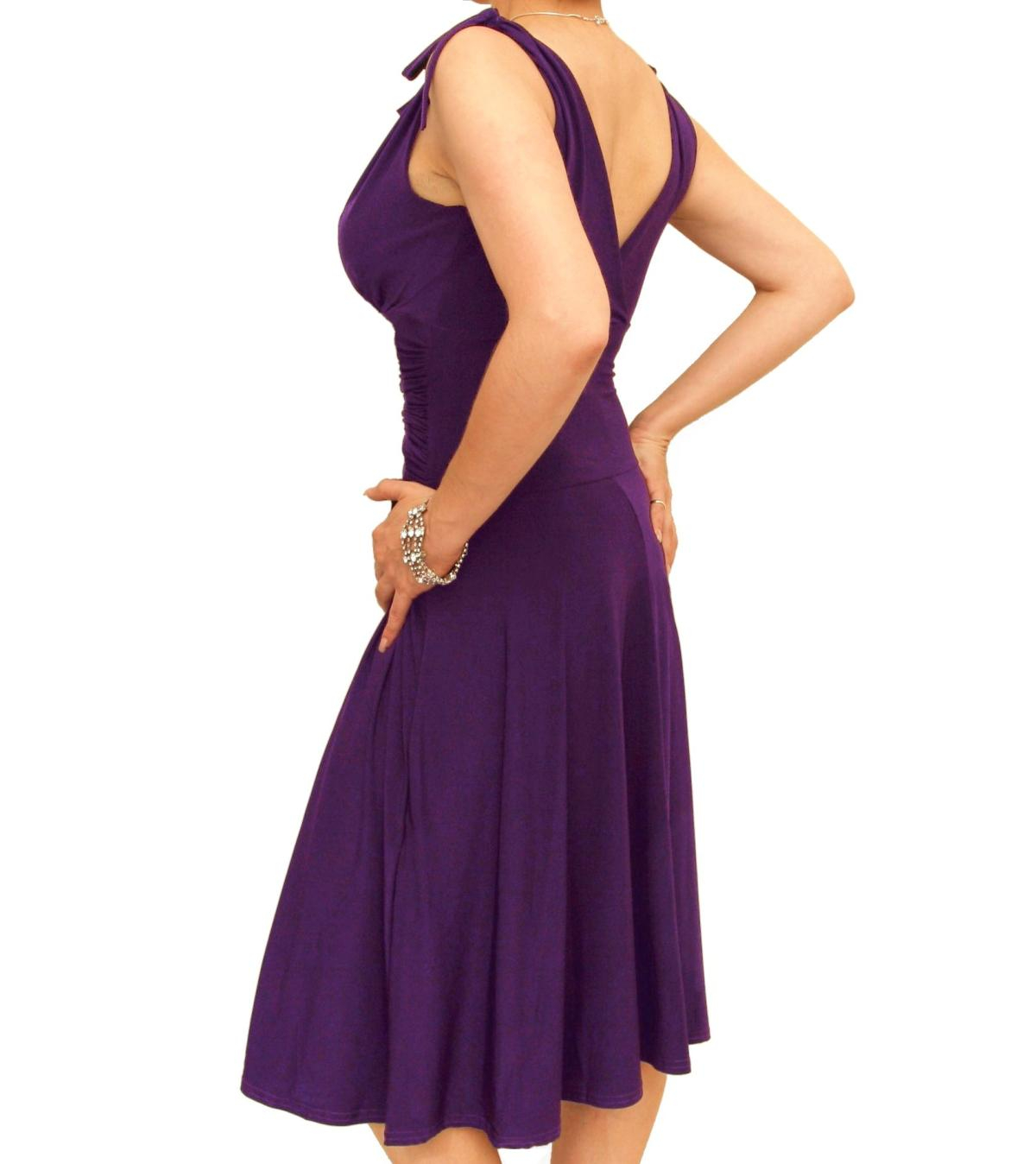 Purple Grecian Style Dress