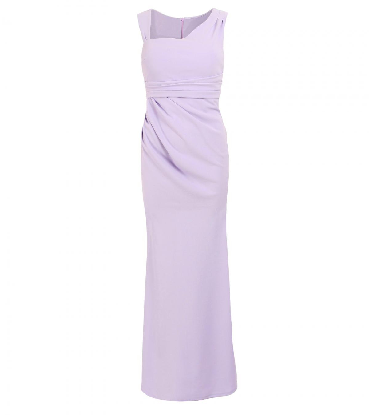 Lilac Ruched Maxi Dress - Tall