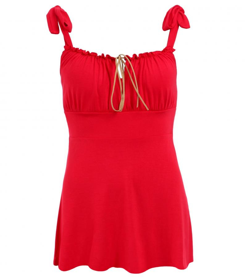 Red Gypsy Style Strappy Top
