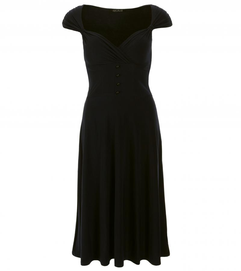 Black Sweetheart Neckline Dress