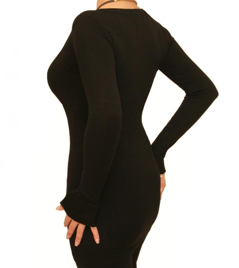 Black Scoop Neck Jumper