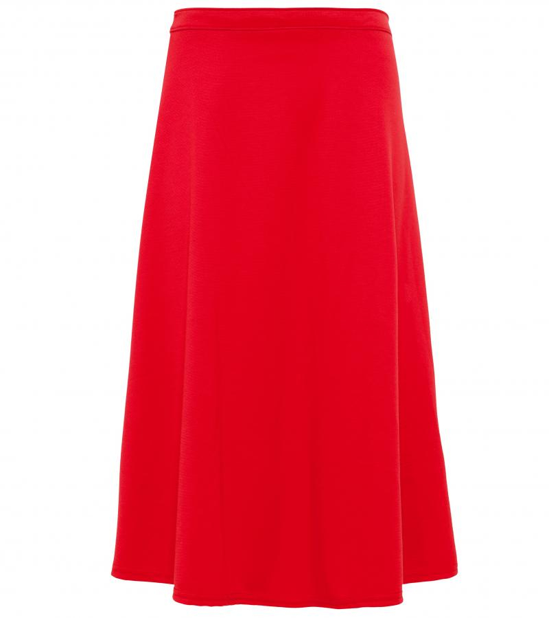 Red Ponte A Line Skirt