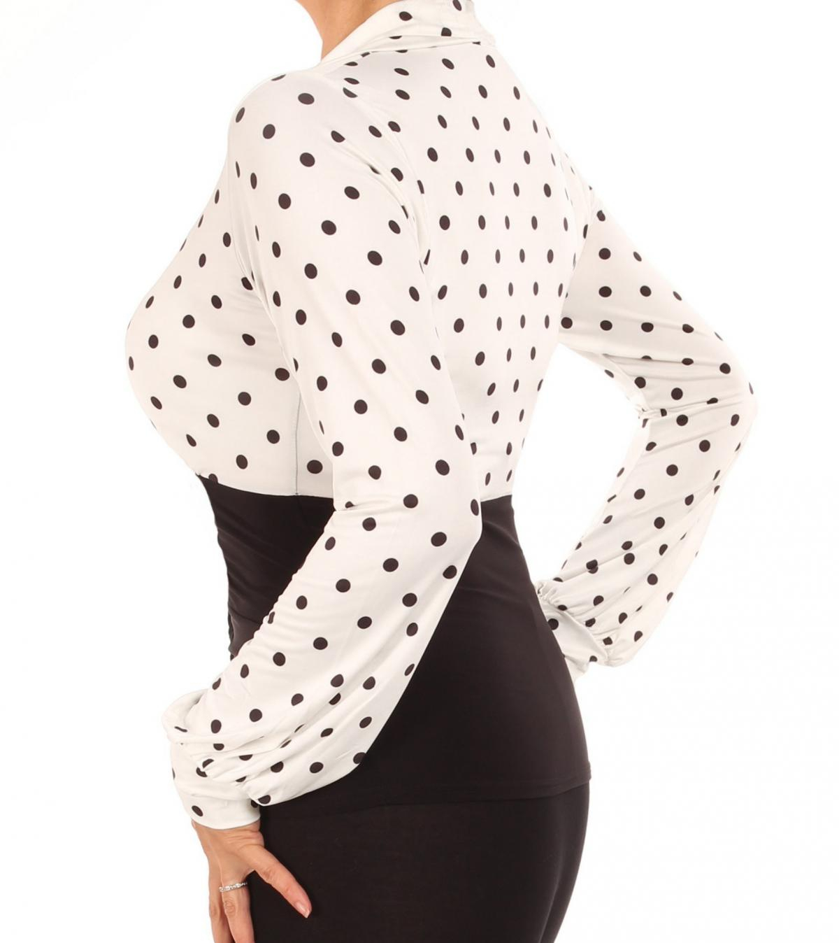 Ivory Polka Dot Printed Corset Top