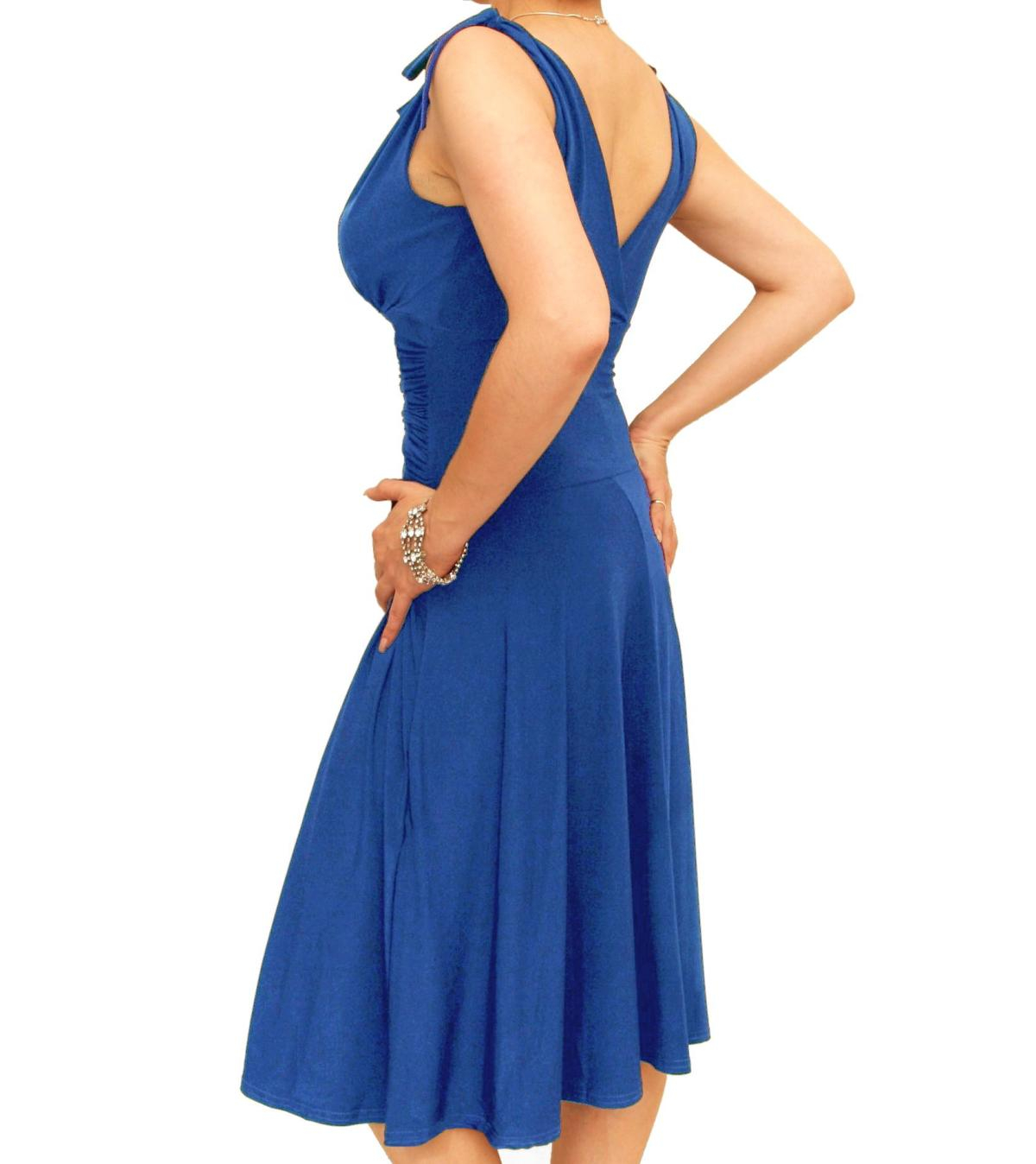 Blue Grecian Style Dress