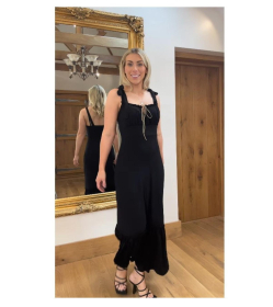 Black Gypsy Style Maxi Dress