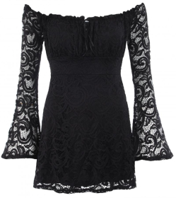 Black Crochet Lace off the Shoulder Top