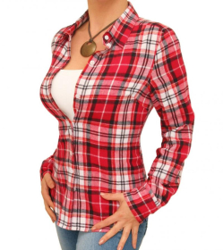 Red and White Checked Shirt