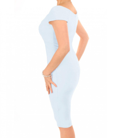 Powder Blue off the Shoulder Dress