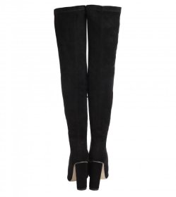 Black Stretch Over the Knee Boots