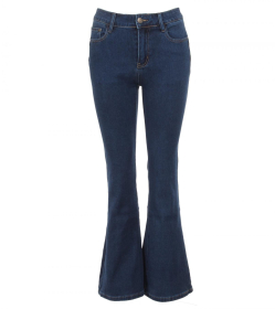 Dark Blue Super Stretchy Flared Jeans