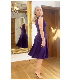 Purple Grecian Style Dress