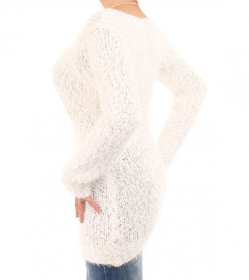 Ivory Chunky Knit Scoop Neck Jumper