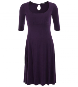 Purple A Line Dress