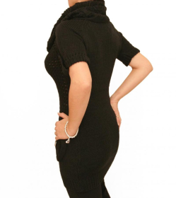 Black Cowl Neck Tunic Jumper