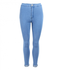 Blue High Waisted Super Stretchy Skinny Jeans