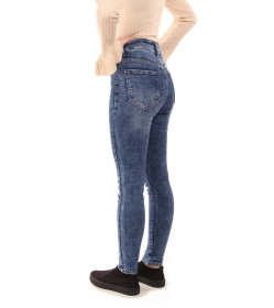 Denim High Waisted Super Skinny Jeans