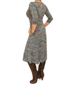 Grey Marl A-Line Dress
