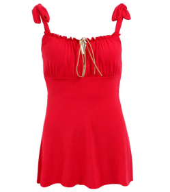Red Gypsy Style Strappy Top