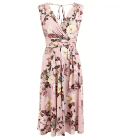 Vintage Rose Fit and Flare Dress