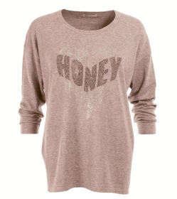 Mocha Oversized Sparkly Slouch Jumper