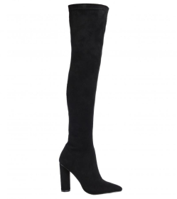 Black Stretch Over the Knee Boots