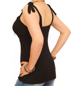 Black Gypsy Style Strappy Top