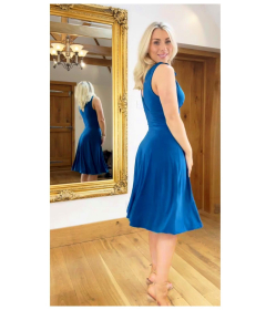 Blue Grecian Style Dress