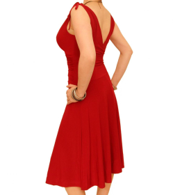 Red Grecian Style Dress