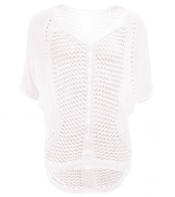 White Crochet Style Top