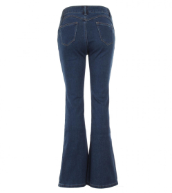 Dark Blue Super Stretchy Flared Jeans