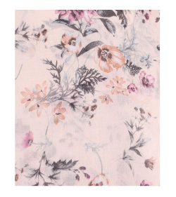 Vintage Rose Pink Floral Scarf / Sarong