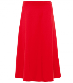 Red Ponte A Line Skirt